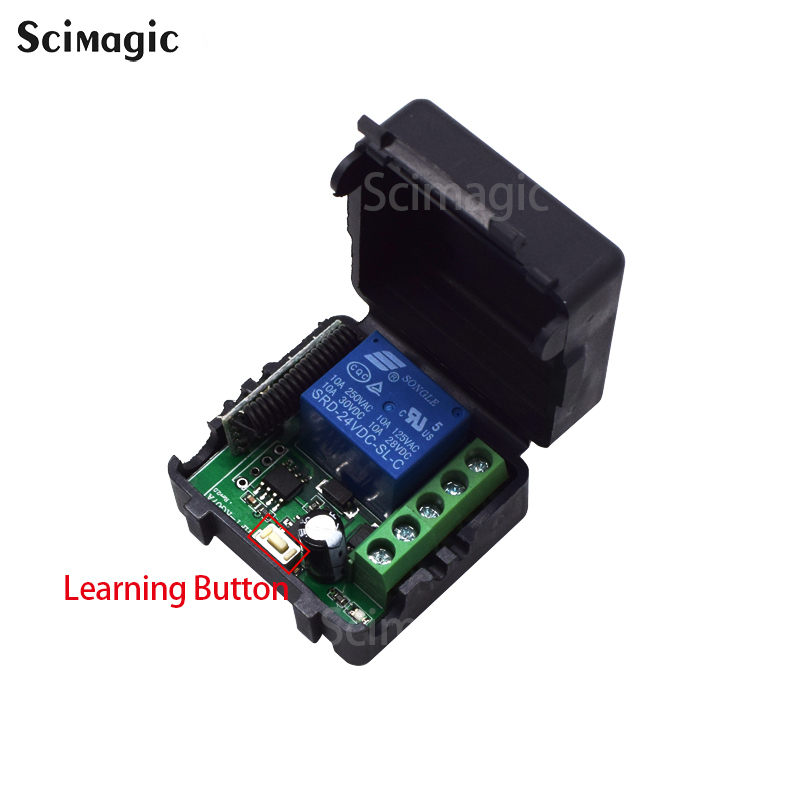 433mhz%20Wireless%20Remote%20Control%20Ev1527%20Learning%20Code%202%20Buttons%20Dc%2012v%2024v%2010a%20Rf%20Relay%20Switch%201%20Channel%20-%20Image%202
