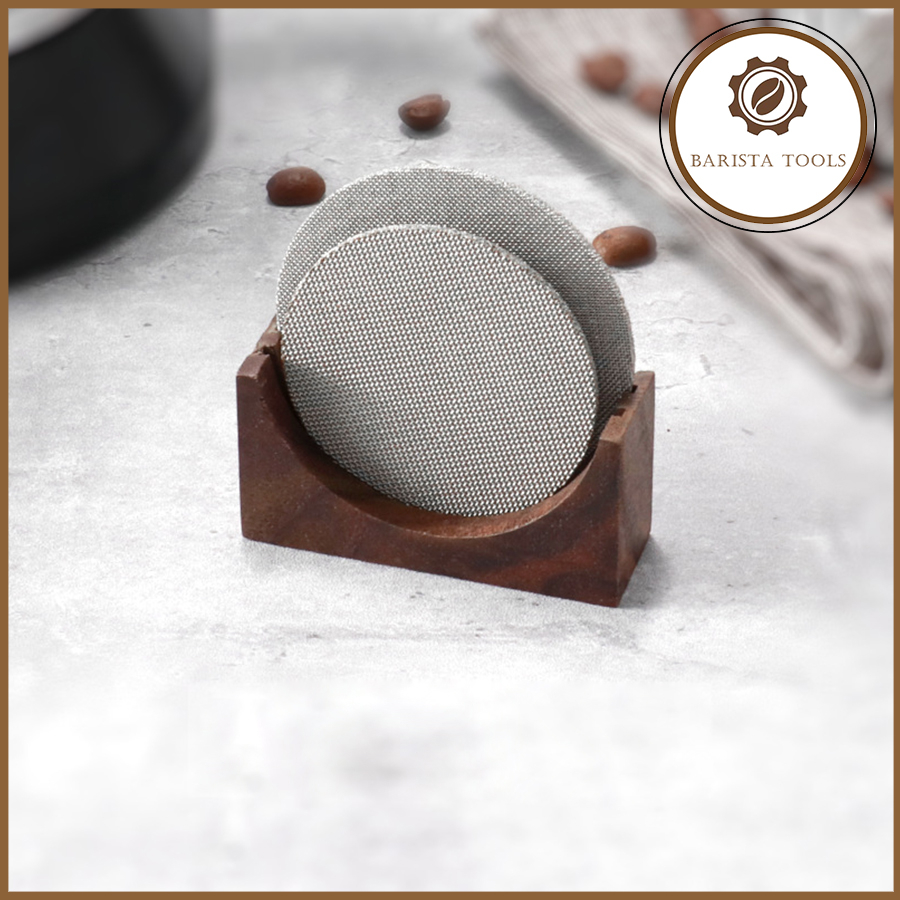 Đế gỗ đặt Puck screen pha cà phê | Dụng cụ Barista