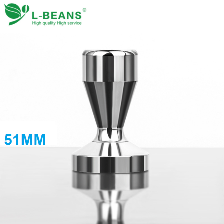Tay nén cà phê l-beans máy espresso cỡ 49, 51 và 58mm