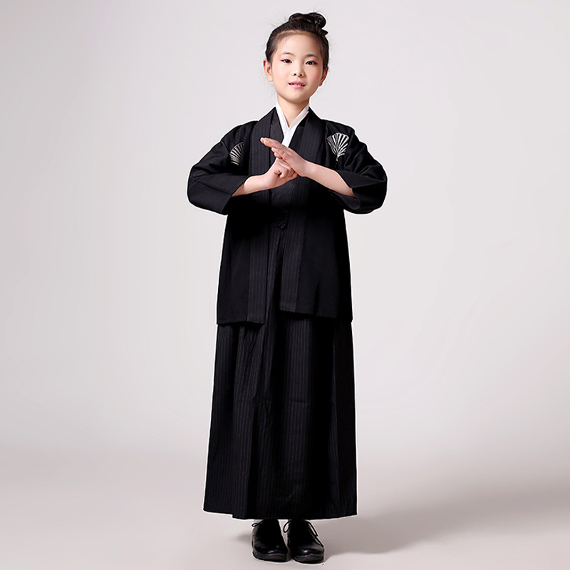 Anime Ancient Kimono Japanese Style Children Samurai Kimono Traditional Japan Costume Performance Clothing Cosplay Kimono