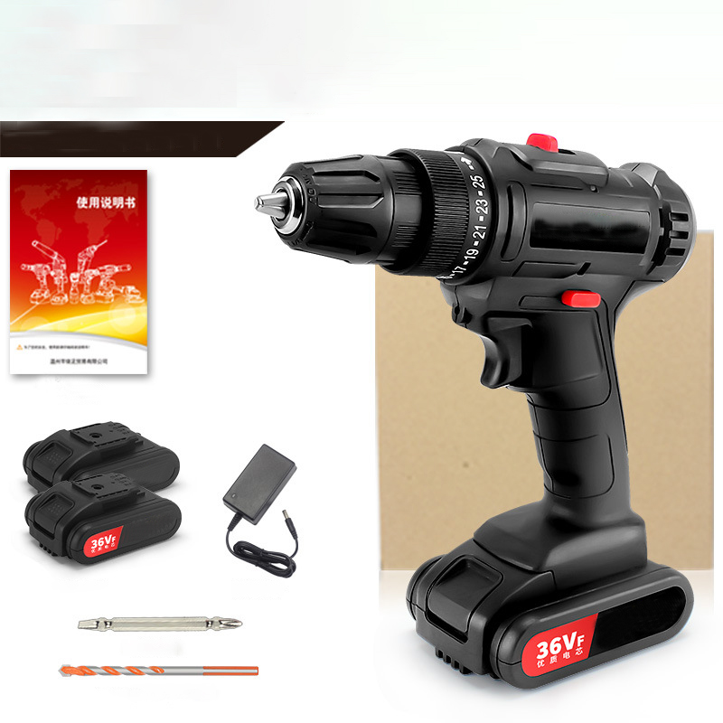 36VF Bor Baterai Bor Dampak Mesin Bor Cordless Bor Listrik Beton Besi
