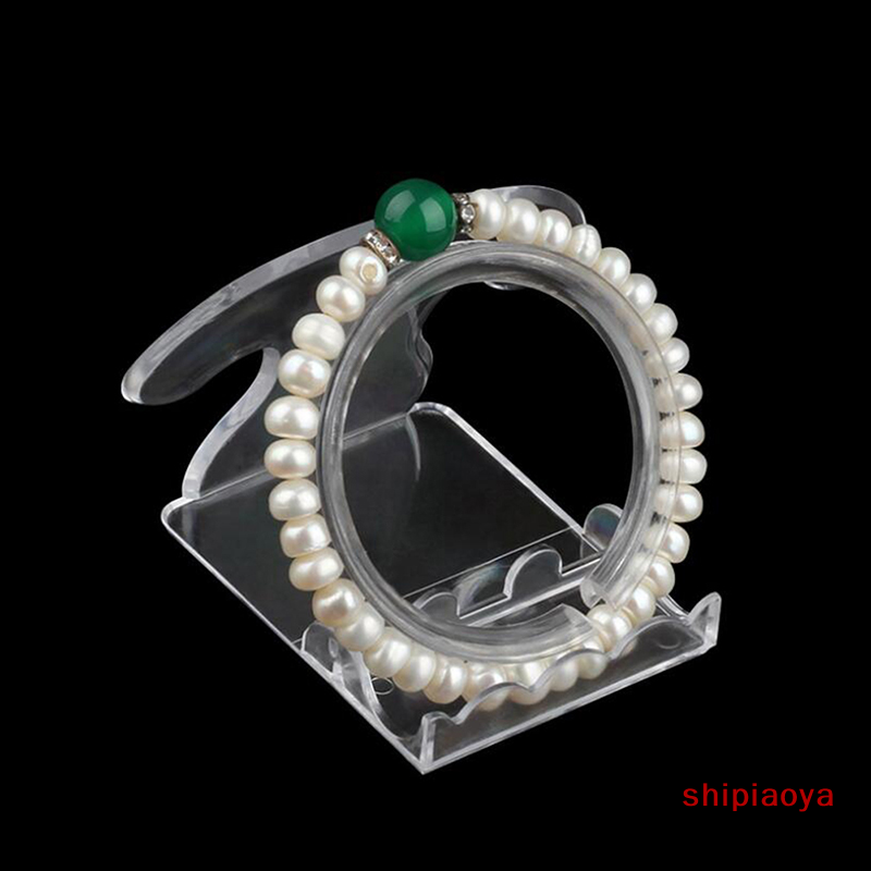 shipiaoya Transparent Acrylic Bracelet Display Rack Bangle Organizer Storage Holder Stand