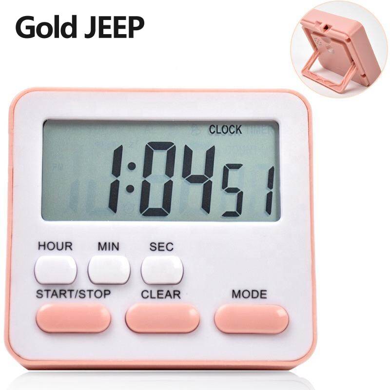 Silent multi-function timer student time manager kitchen bedroom timing reminder clock alarm clock