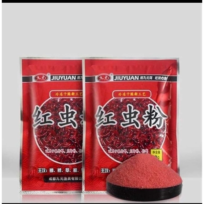 bột trùng quế, bột trùng chỉ chuyên câu chép, diếc, rô phi.