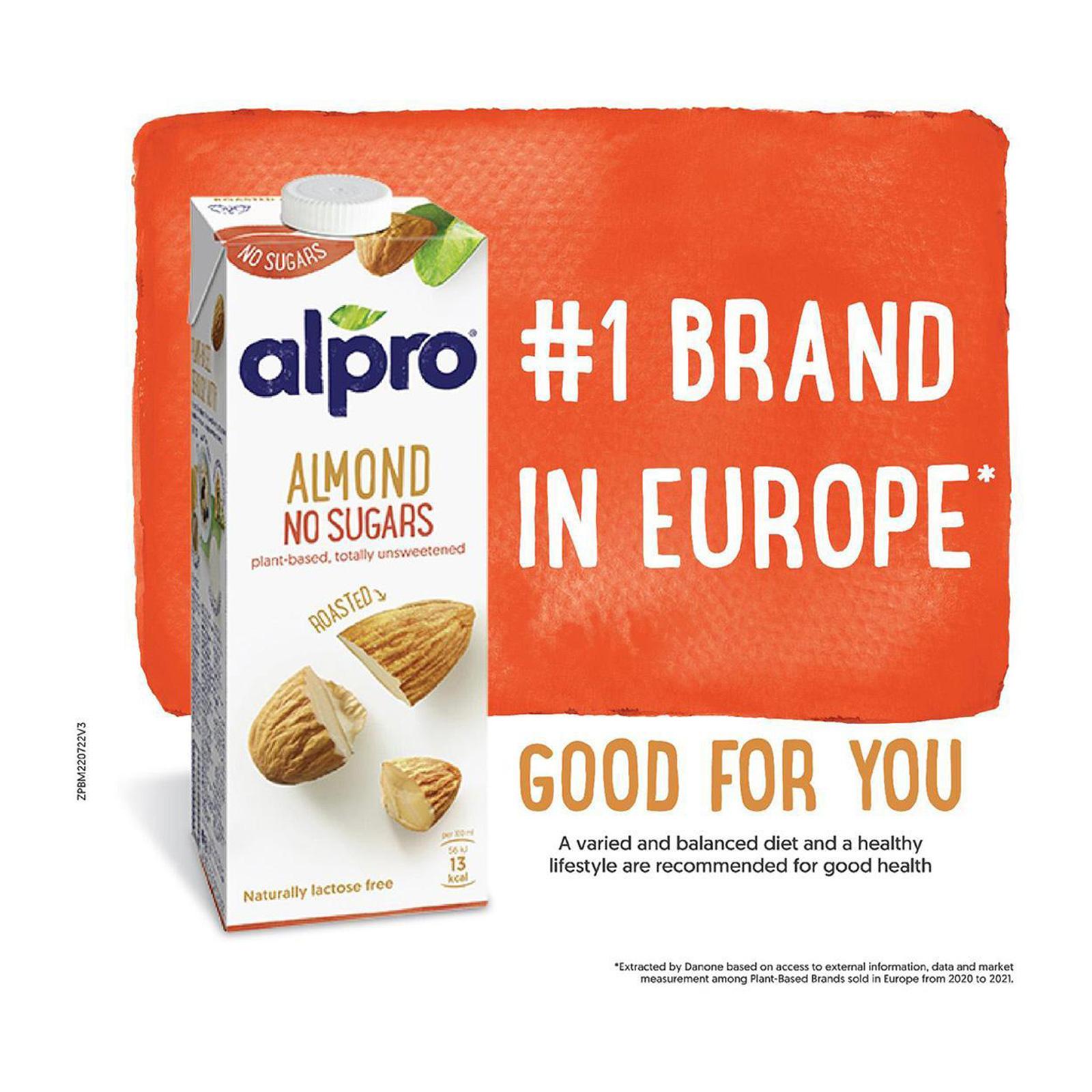 Alpro Almond Milk Roasted Unsweetened 1L Lazada Singapore