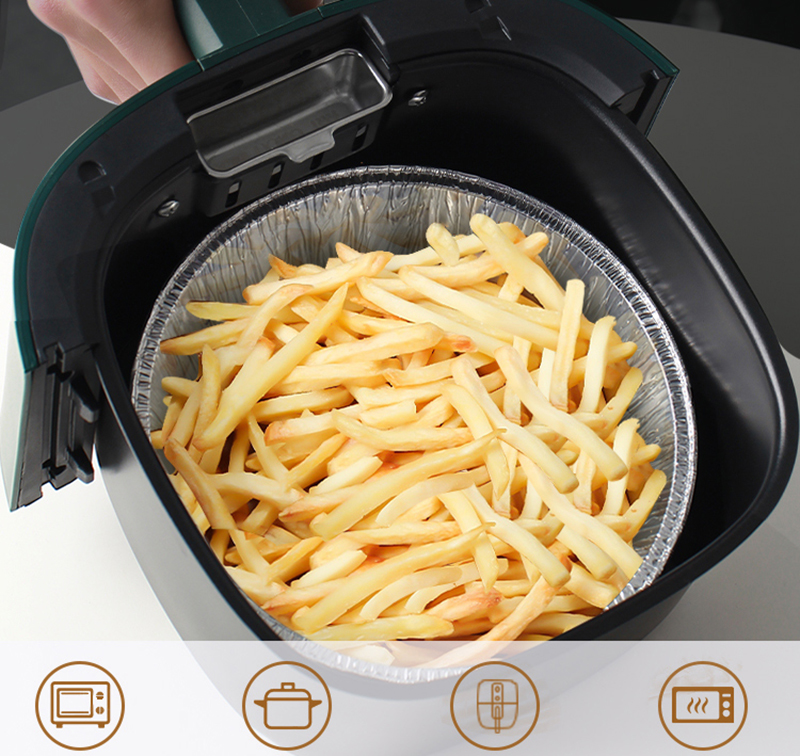 10pcs%20Oil-Proof%20Aluminum%20Foil%20Tin%20Box%20Air%20Fryer%20Disposable%20Paper%20Liner%20Non-Stick%20Steaming%20Basket%20Mat%20Kitchen%20Baking%20Tray%206/7/8inch%20-%20Image%206