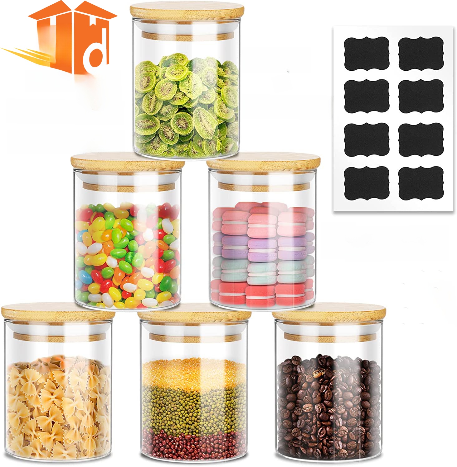 6pcs%20set%20Glass%20Jar%20with%20Wooden%20Lid%20Glass%20Jars%20Set,Upgrade%20Spice%20Jars%20with%20Wood%20Airtight%20Lids%20and%20Labels,%206%20Piece%20Small%20Food%20Storage%20Containers%20for%20Home%20Kitchen,%20Tea,%20Herbs,%20Sugar,%20Salt,%20Coffee,%20Flour,%20Herbs,%20Grains%E2%80%A6%20-%20450%20ml%20-%20Image%202