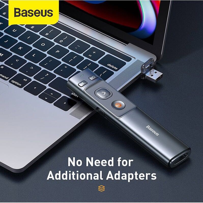 Meet Remote Usb Baseus รีโมทพรีเซนไร้สาย Type c USB Wireless Remote Control ...