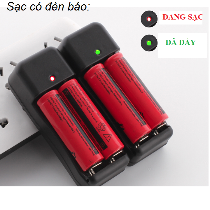 Sạc pin 3.7V 18650 sạc đồng thời 2 pin