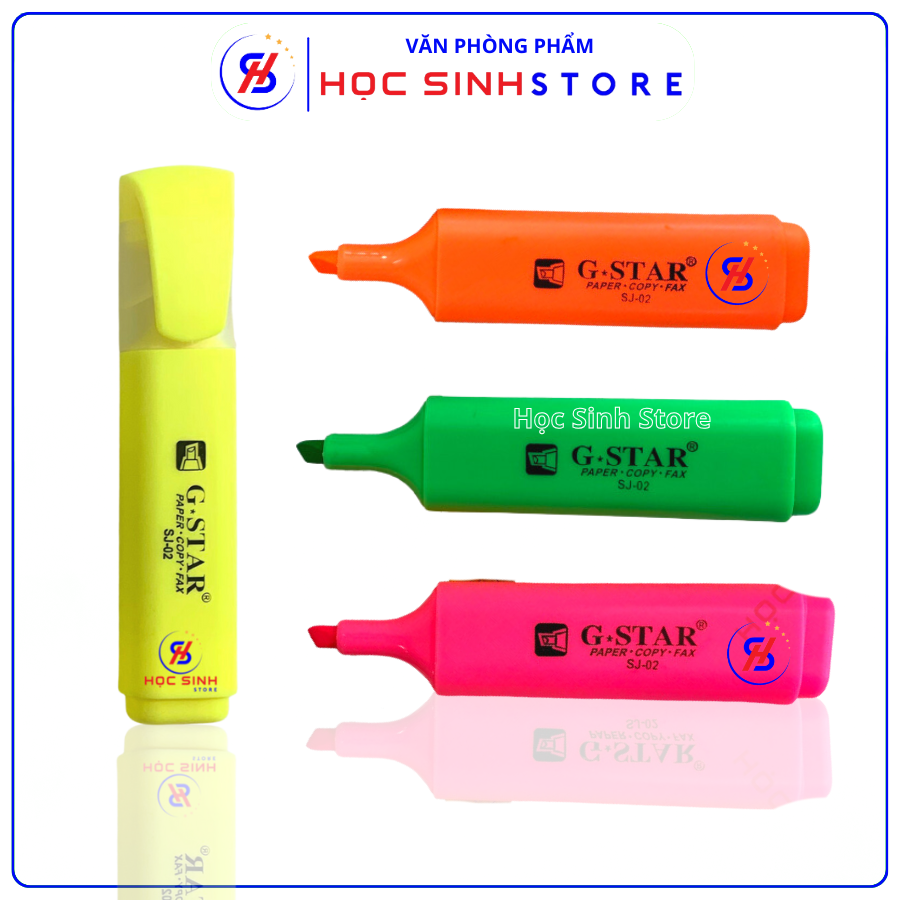 Bút Dạ Quang SJ02 Gstar Mực Loại Tốt ( Vàng, cam, xanh,hồng )