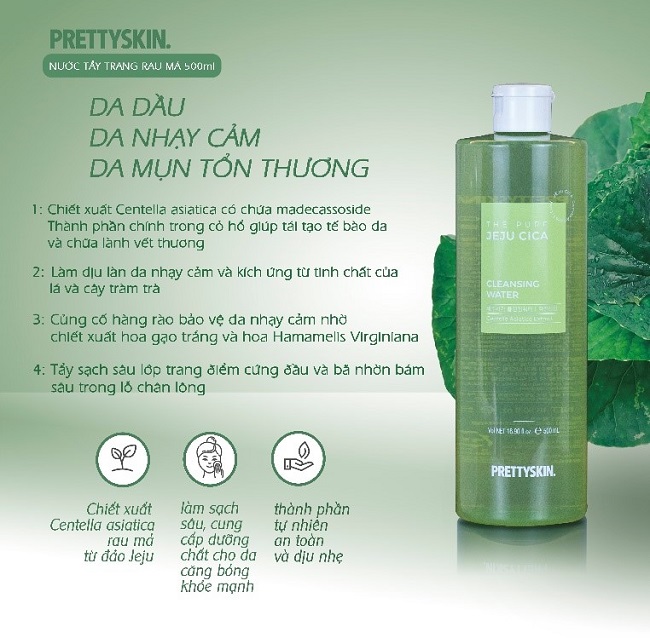 Nước tẩy trang Prettyskin