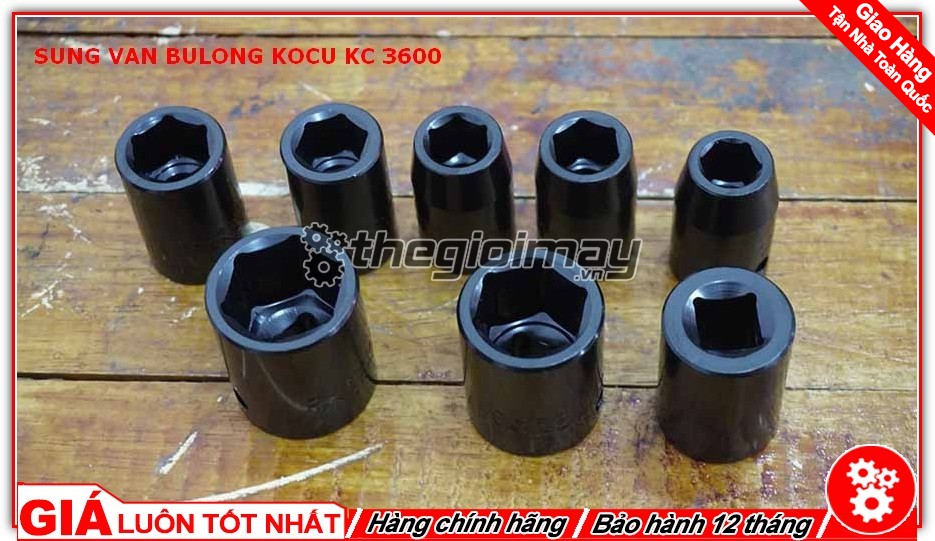 [HCM]Máy vặn bu lông 2 búa 1/2 inch Kocu KC-3600