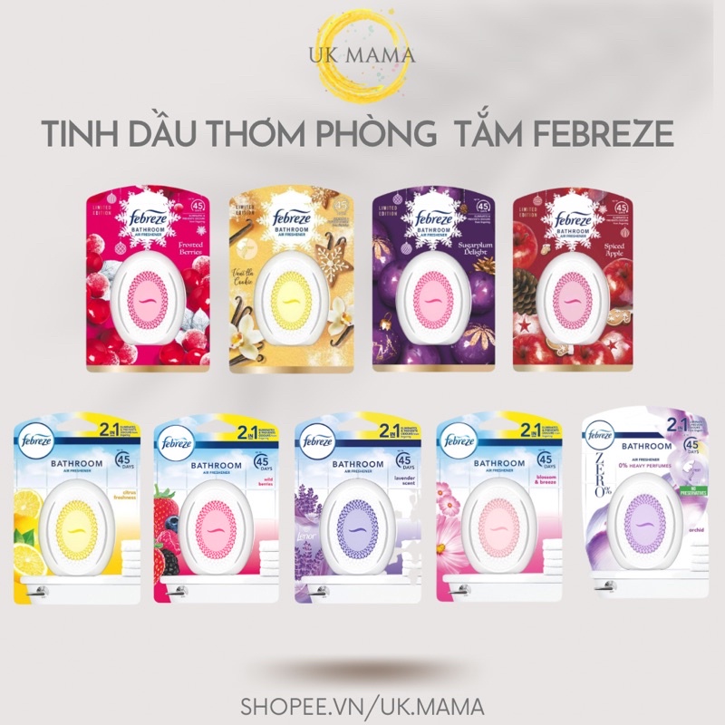 Máy tinh dầu thơm phòng tự động Febreze (hàng UK)