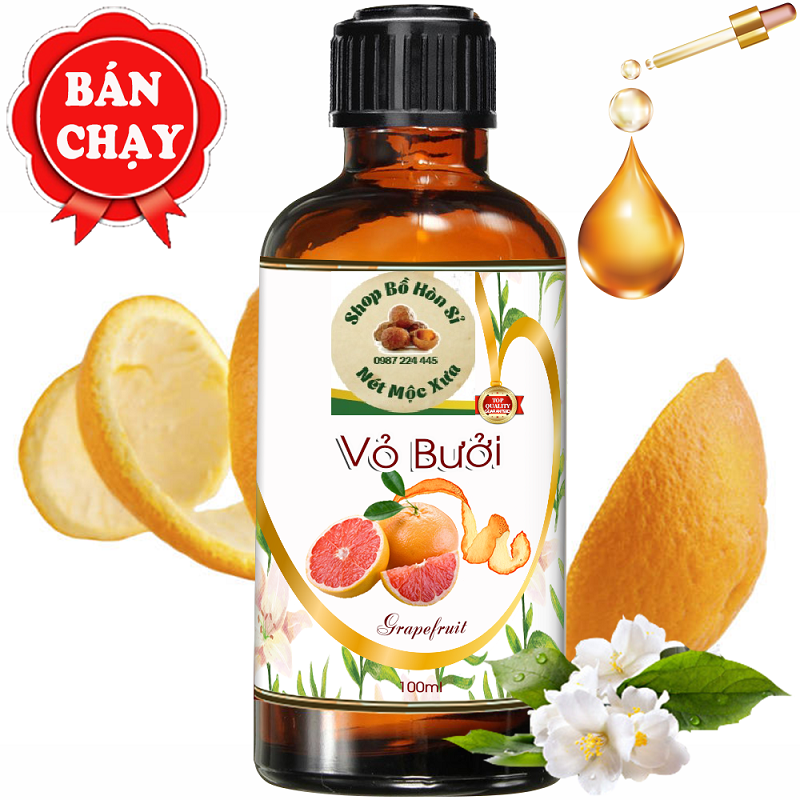 Tinh dầu Bưởi gội đầu kích thích mọc tóc (30ml)