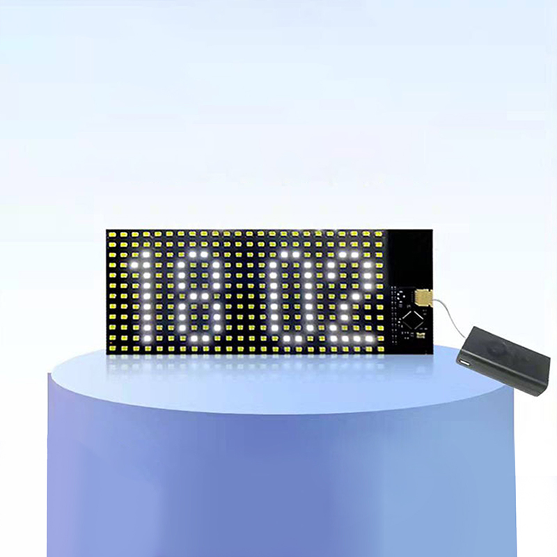 LED Pixel Soft Display Programmable LED Screen Night Light APP Control DIY Text Pattern Animation for Car Window, Store, Game Leima. 