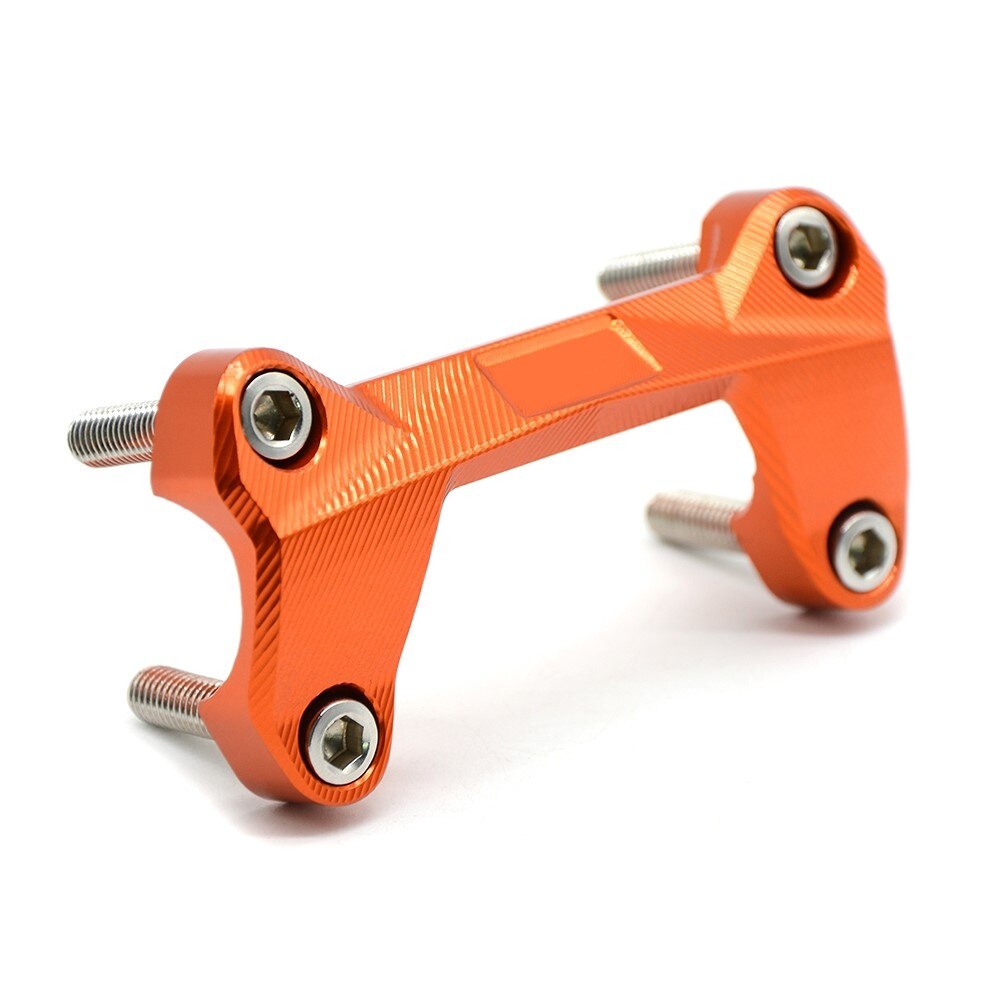 Duke390 duke200 duke125 motorcycle cnc handlebar risers top cover clamp bar mount for duke 125 200 390 duke logo dirt bike