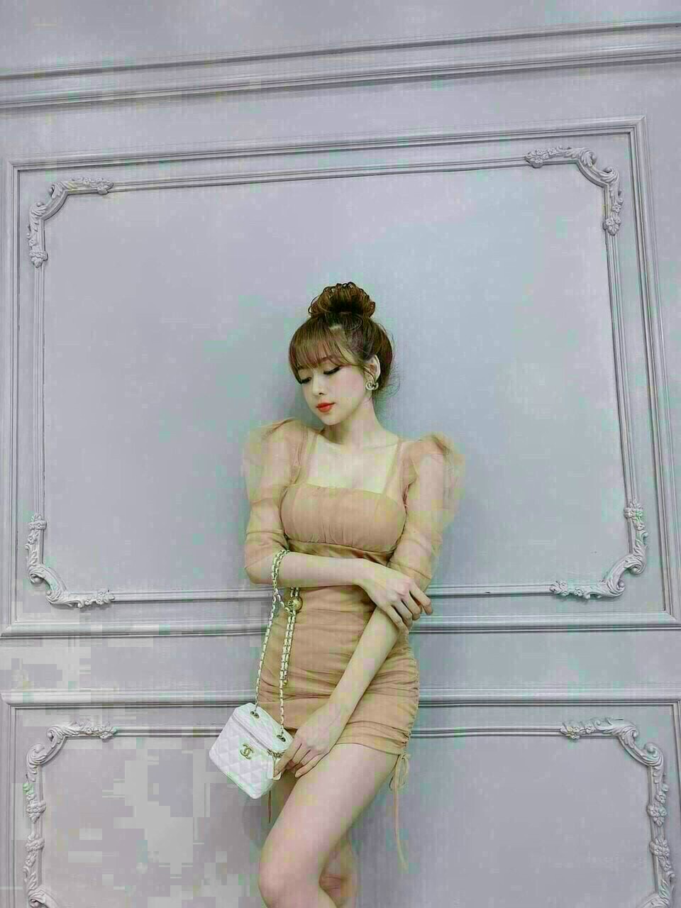 Đầm Body Phối Lưới (Có Mút)