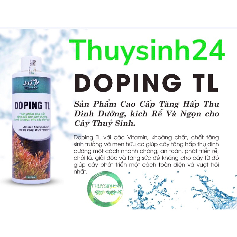Phân nước Doping TL Total Life | kích rễ - kích chồi phân nước thuỷ sinh cung cấp dinh dưỡng vượt trội
