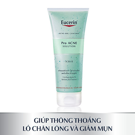 [HCM]Eucerin Tẩy Tế Bào Chết Ngăn NGừa Mụn Pro Acne Solution Scrub 100ML