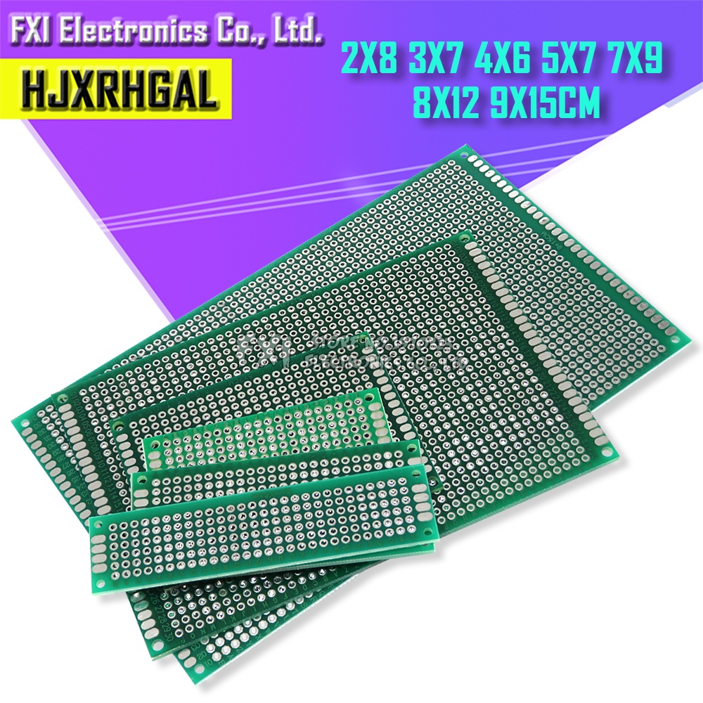 Electronic Universal Printed Circuit Board Double Side Prototyping PCB Board DIY For Arduino 2x8cm 3x7cm 5x7cm 8x12cm 9x15cm integrated circuit