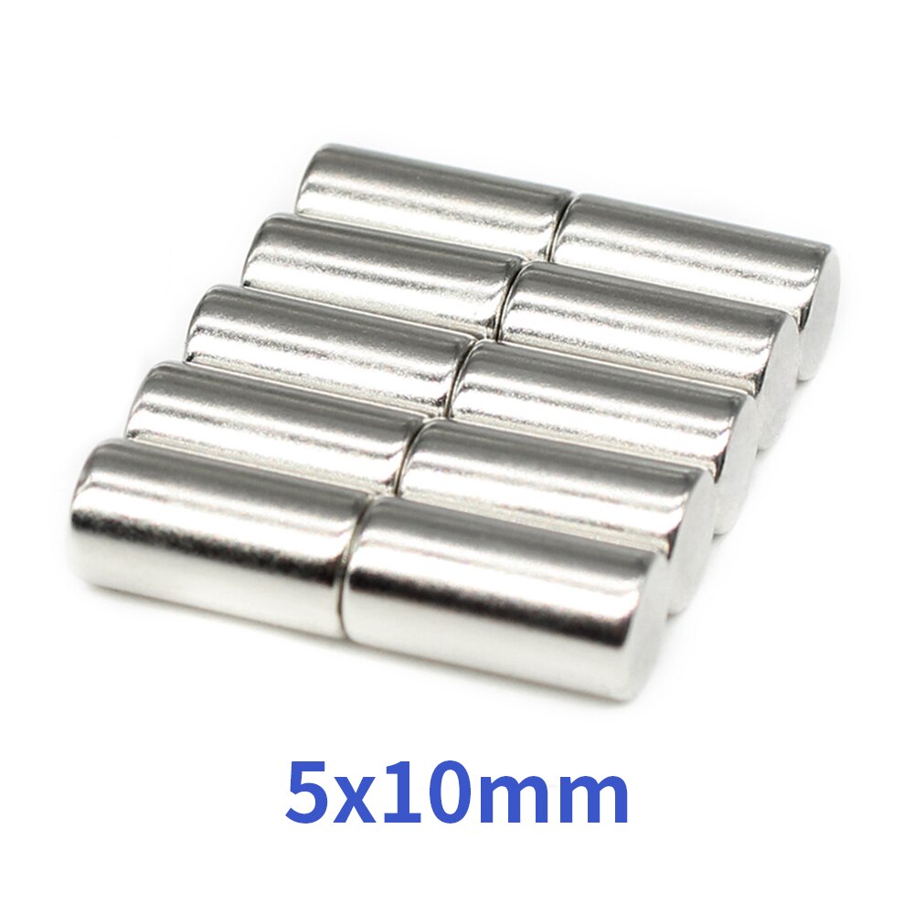 Nam châm hình trụ 5x10mm ( 10 viên , nam châm siêu mạnh n52