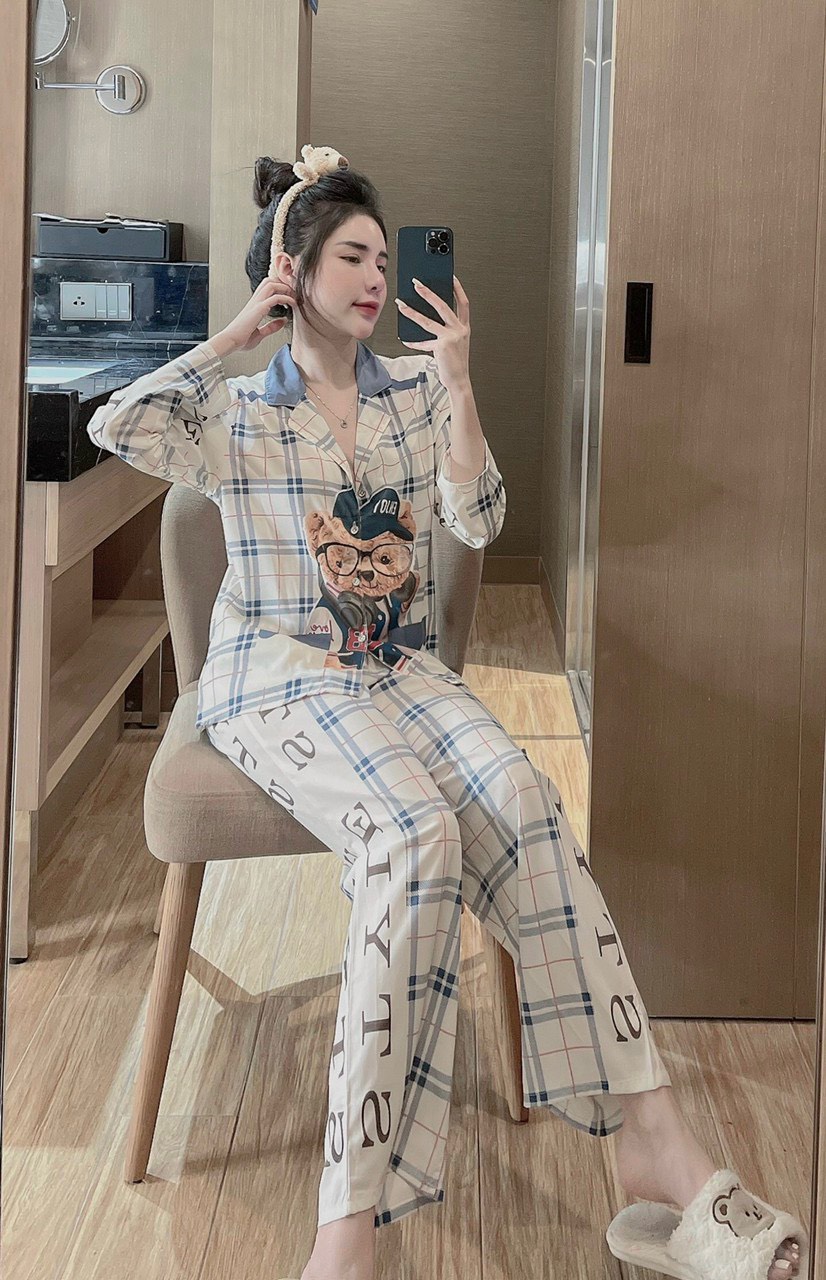 ĐỒ BỘ PIJAMA LỤA MANGO CAO CẤP PROM 40-60ký
