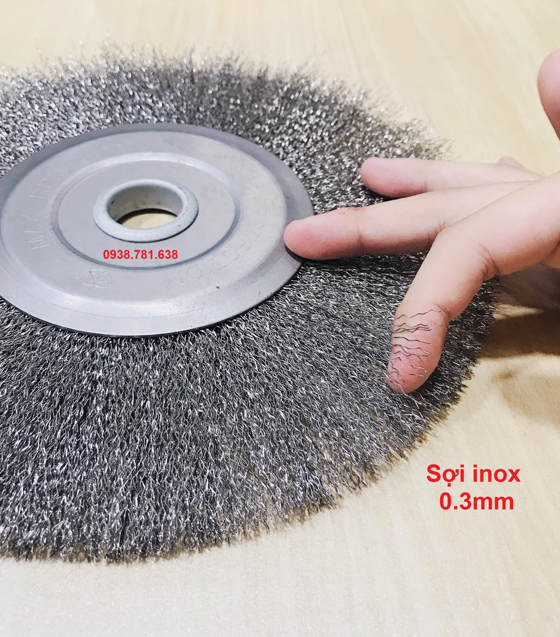 Bánh Cước Inox 250X10X25.4( 0.2-0.3mm)