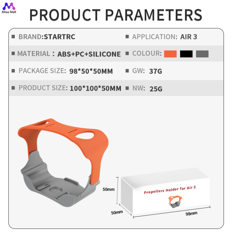 Blade Protector Stabilizer Protective Universal Wear Resistant Quick Release Drone Propeller Holder Fixer Compatible For DJI AIR 3 Drone