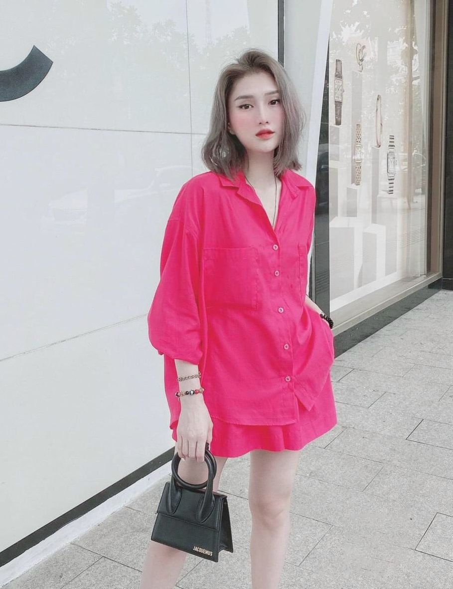 Sét bộ áo sơ mi đũi quần đùi phom cực kì đẹp.