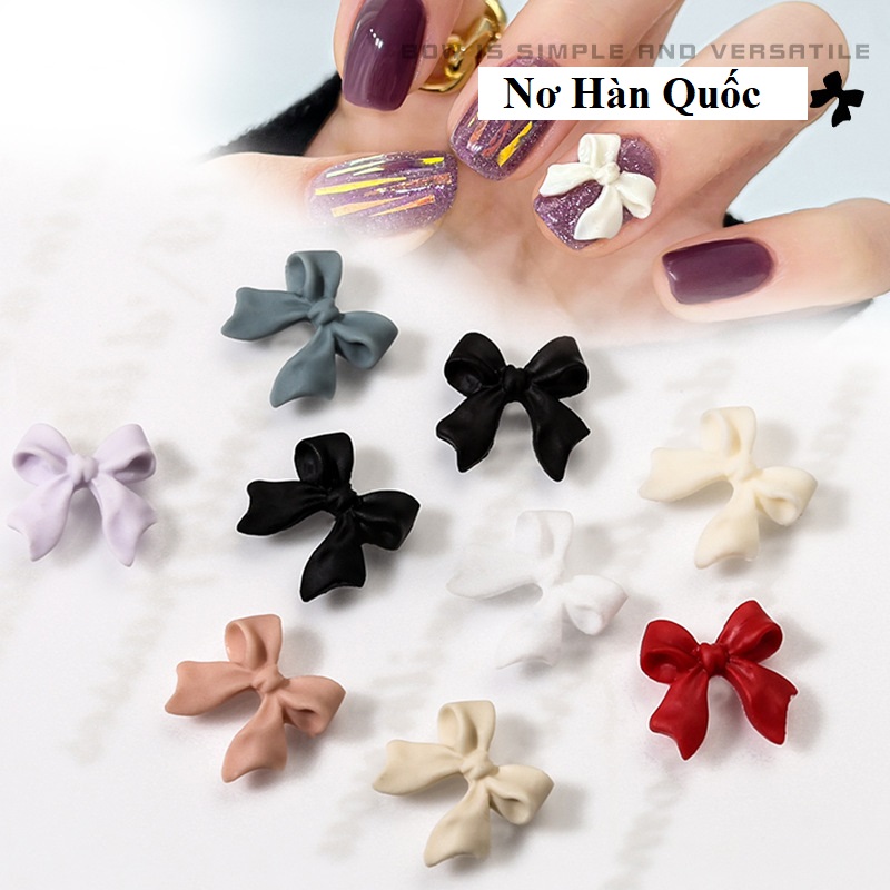 Nơ Lì Hàn Quốc Đính Móng NZ02