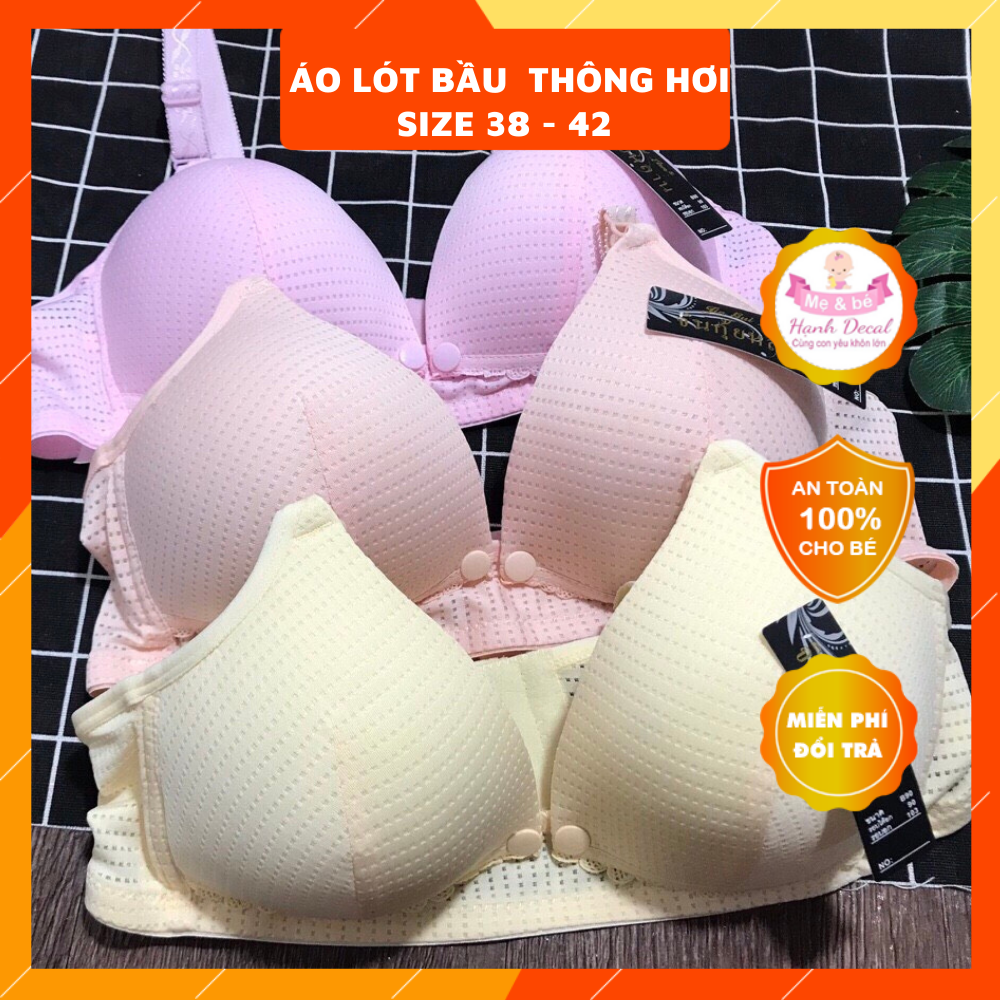 Áo cho con bú mở cúc thông hơi chuẩn loại đẹp size 38-42