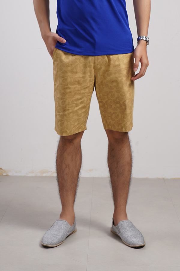 Quần short khaki KWIN KSO003S8 dáng regular fit suông nhẹ