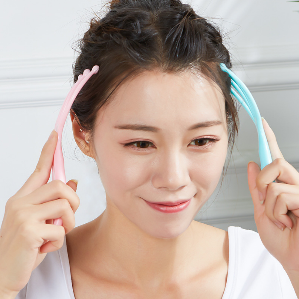 Steel massage to relax the scalp