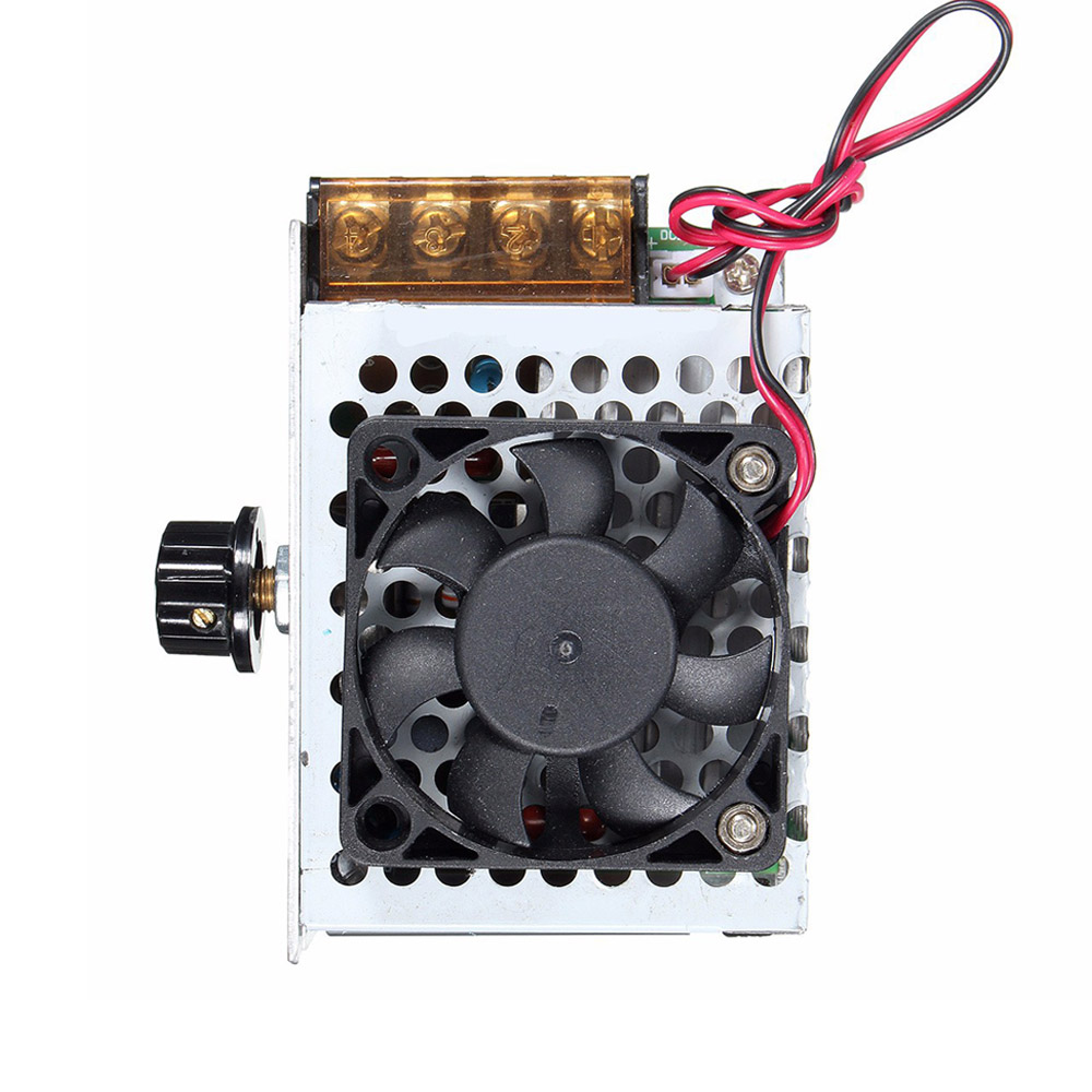 4000W điều khiển tốc độ động cơ AC110V-220V công suất cao SCR Điều khiển điều chỉnh được mờ dimmers điều chỉnh điện áp nhiệt với quạt