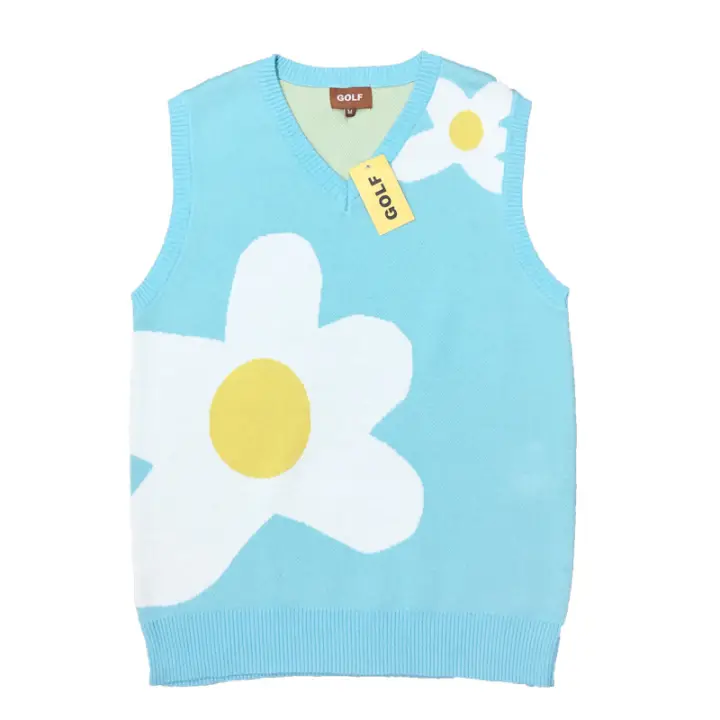 knitted golf vest