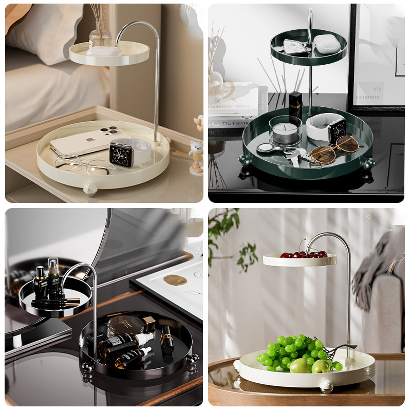 storage rack Double shelf Rotatable storage rack Desktop shelf Perfume rack Cosmetic storage box