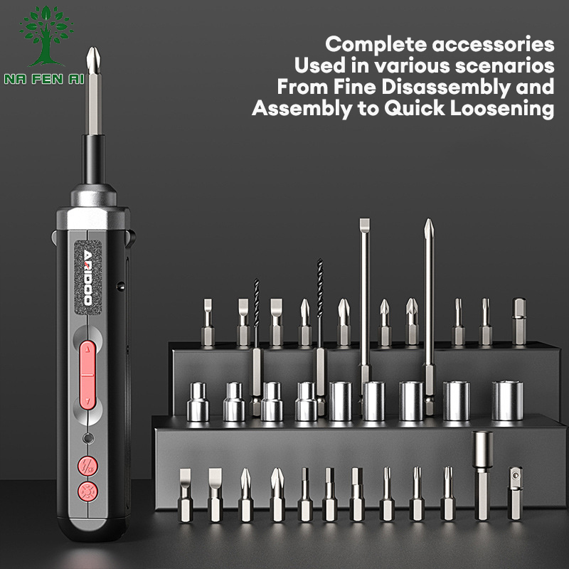 NFA Electric screwdriver small household rechargeable mini lithium battery tool set