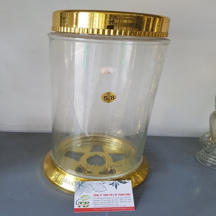LZD Bình thủy tinh Việt Nam ngâm sâm không van 5,8 lít