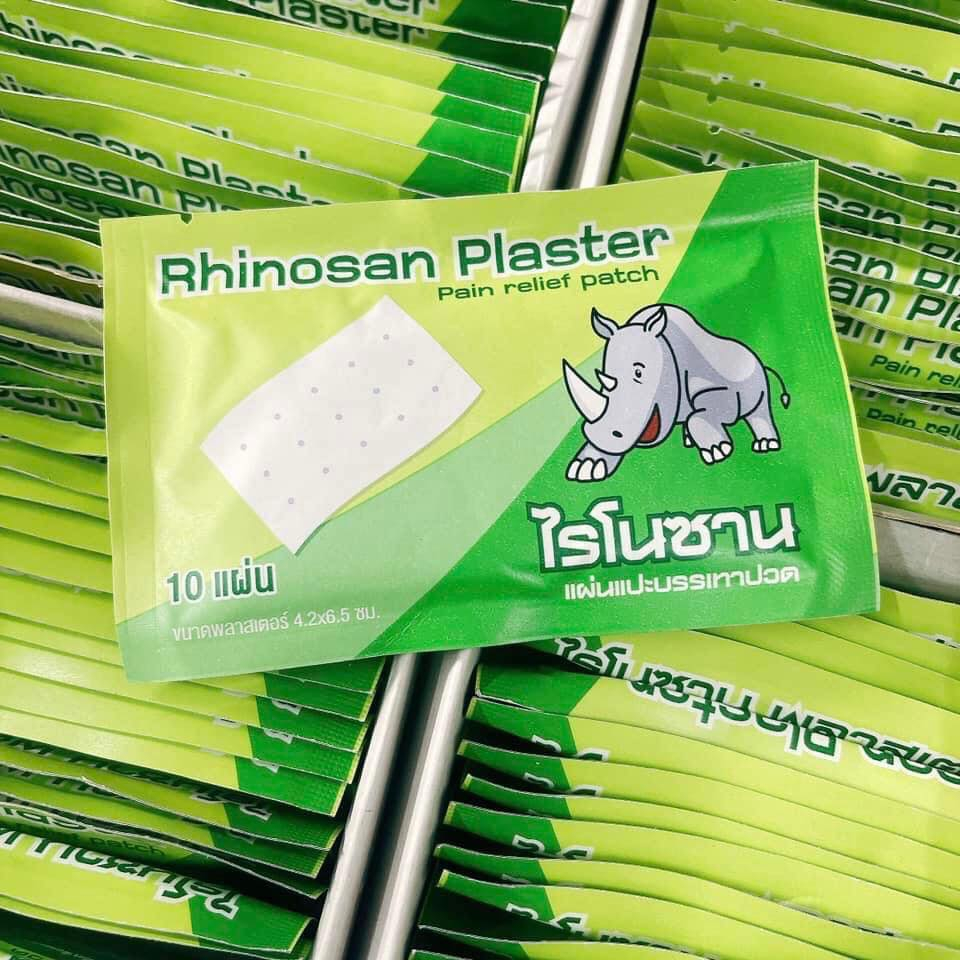 [Chính Hãng] Combo 2 Gói Miếng Dán Rhinosan Plaster Thái lan (1 Gói 10 Miếng)