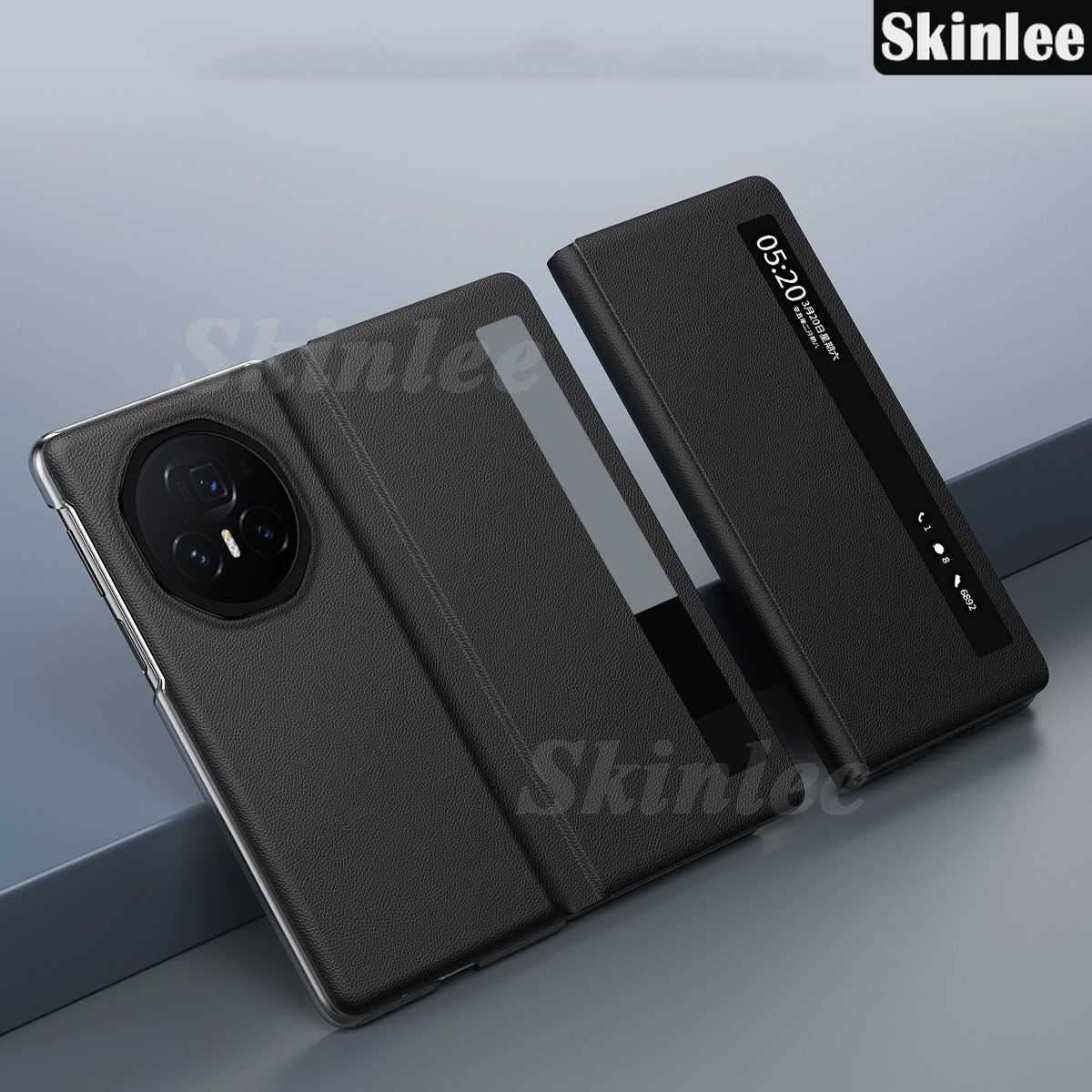 Phone Case for Honor Magic V3 Back Cover Window View Leather Smart Transparent Flip Cover for Honor Magic V3 5G Cover Cases. 