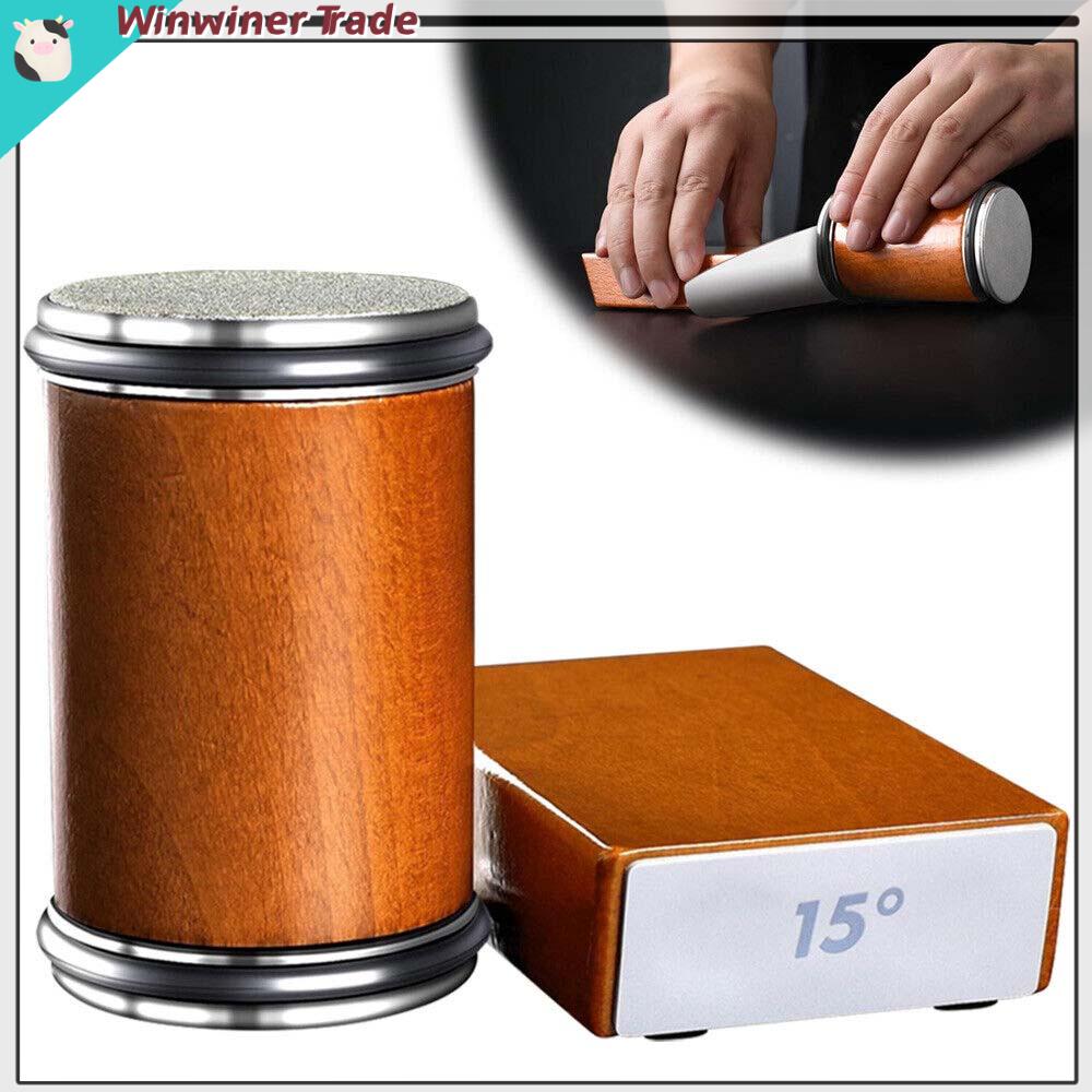 Rolling Knife Sharpening System Sharpener Makes Easy 15 & 20 Degree Sharpening Knife Sharpeners & Blocks