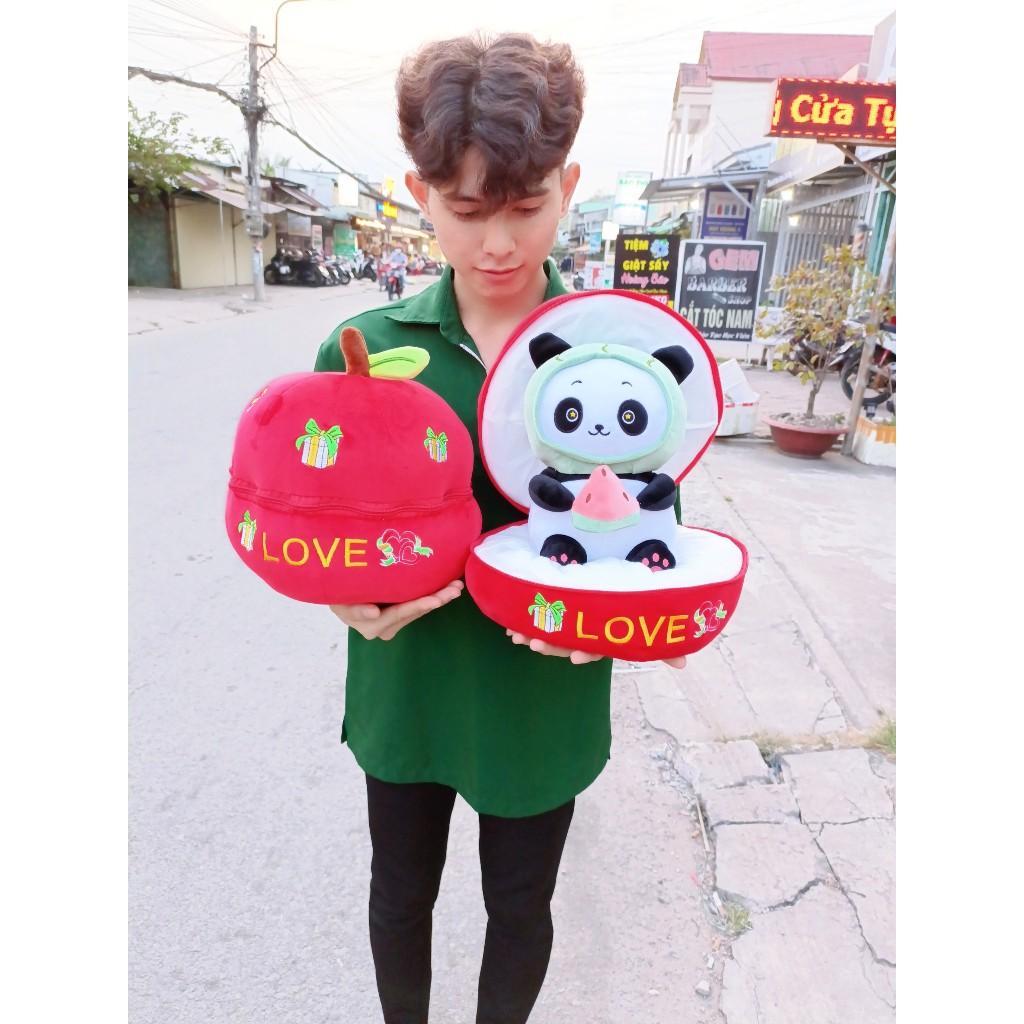 Comboo gấu bông trong trái táo độc lạ