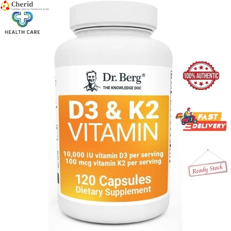 neutrovis Dr. Berg's D3 & K2 Vitamin D3 K2 Supplement w/ Purified Bile