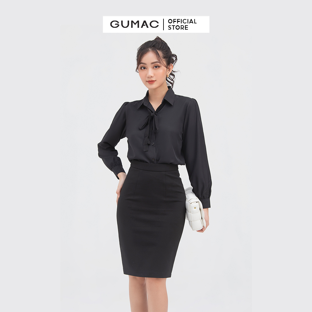 Áo sơ mi buột nơ AA910