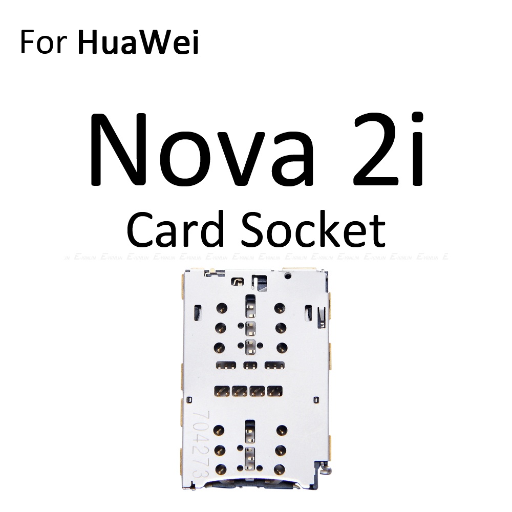 Sim Micro SD Card Socket Adapter Container Connector Holder Slot Tray Reader For HuaWei Nova 3i 2i 2S Parts
