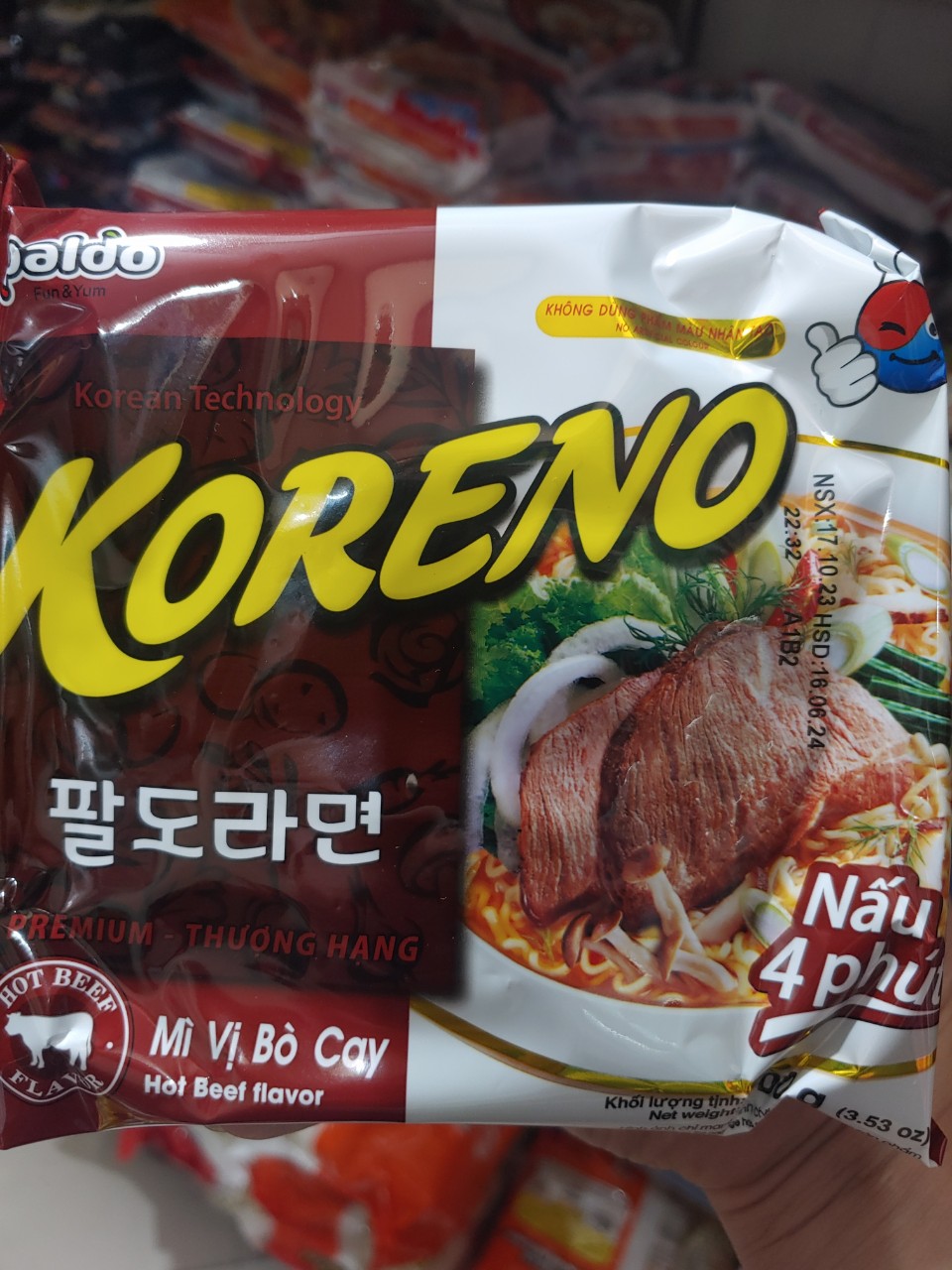 Mì Koreno các loại gói 100g