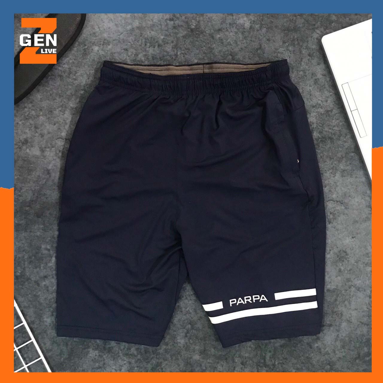 Quần thể thao nam năng động cá tính phối viền sọc chữ - lz fashion - ps095