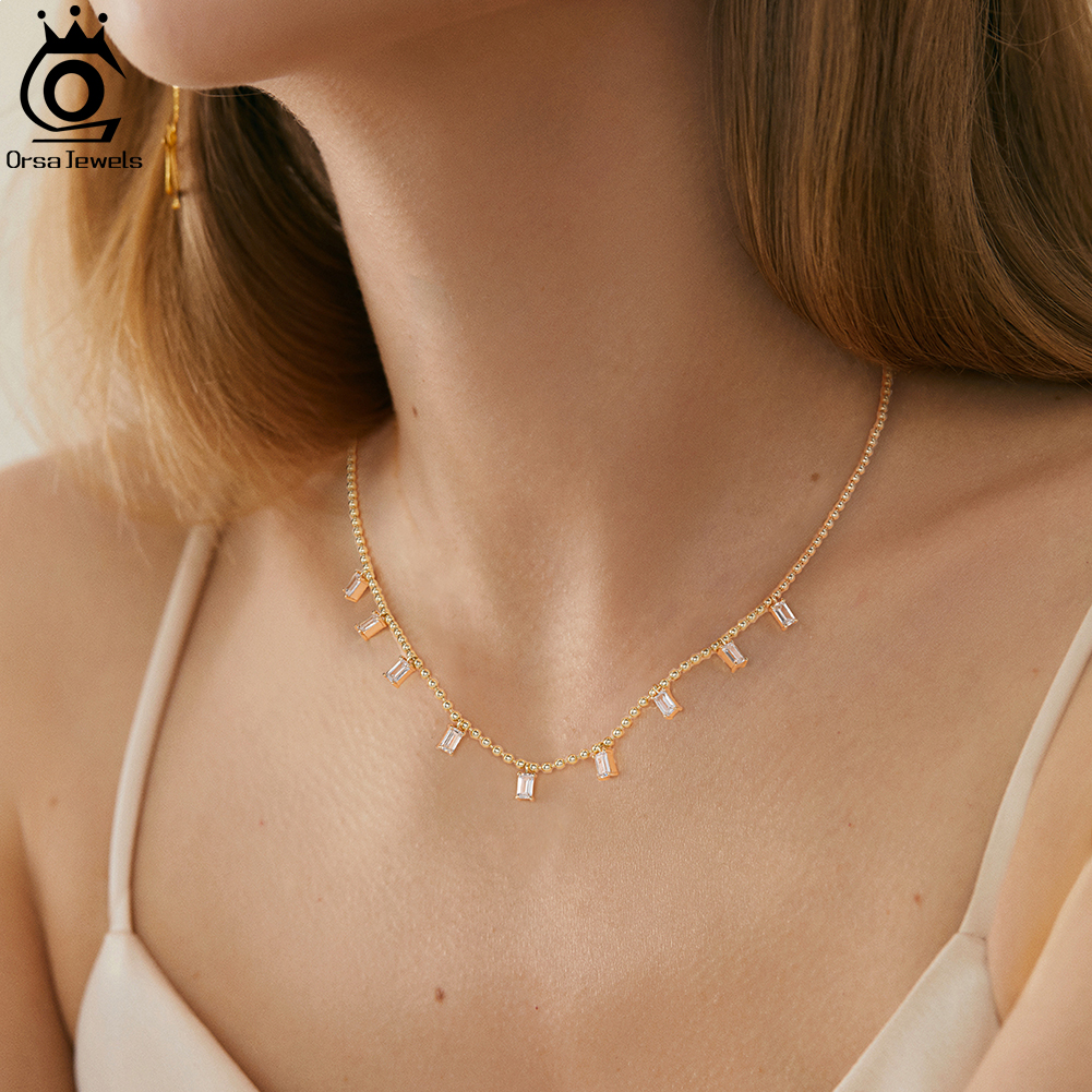 Yuanyan%20ORSA%20JEWELS%20925%20Sterling%20Silver%20Multiple%20Emerald%20Cut%20CZ%20Link%20Chain%20Necklace%20Stackable%20Fashion%20Pendant%20for%20Women%20Jewelry%20EQN55%20-%20Image%204