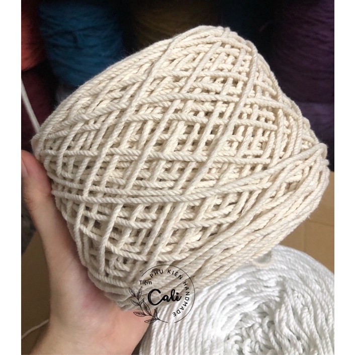 Cotton Thread Size 2mm for Macrame, Handmade Bag Hooks