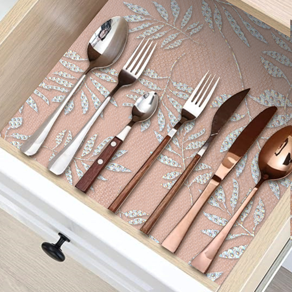 【Expert Recommended】 1 Roll Shelf Liner Kitchen Cabinet Drawer Pads Anti-slip Kitchen Cabinet Liner Waterproof and Mildew-proof Refrigerator Pads. 